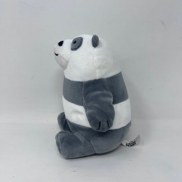 We Bare Bears Panda Cartoon Network Plush Doll Stuffed Gray Mini Squish CN - Picture 2 of 6